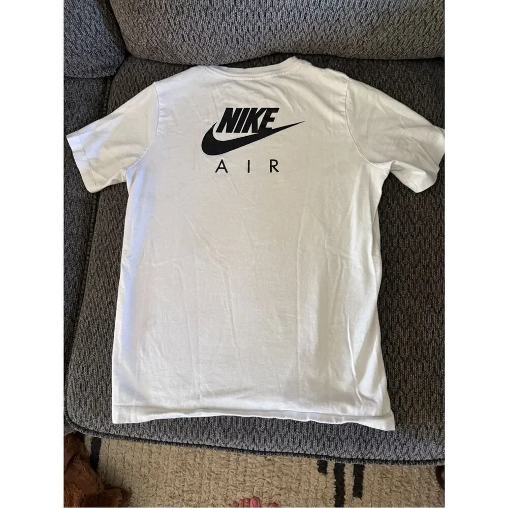 Nike White Tee with Black NIKE AIR Logo, youth XL